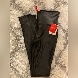 spanx faux leather legging NEVER WORN